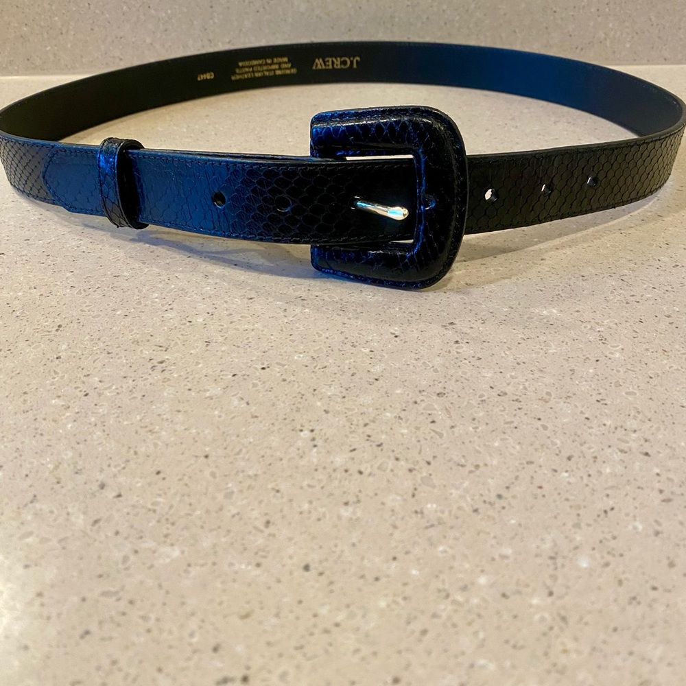 J. Crew Black Leather Belt